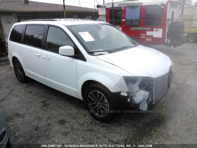 2C4RDGEG9KR517509 - 2019 DODGE GRAND CARAVAN GT WHITE photo 1