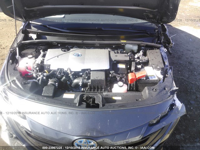 JTDKARFP9J3085872 - 2018 TOYOTA PRIUS PRIME  灰色 照片 10