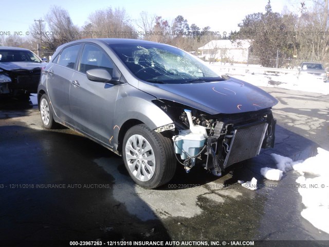 KMHD35LH3GU309225 - 2016 HYUNDAI ELANTRA GT GRAY photo 1