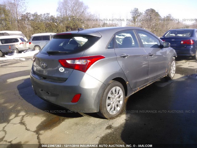 KMHD35LH3GU309225 - 2016 HYUNDAI ELANTRA GT GRAY photo 4