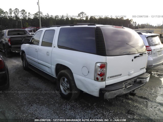 3GNEC16Z03G220187 - 2003 CHEVROLET SUBURBAN WHITE photo 3