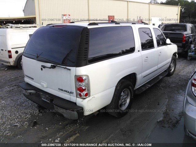 3GNEC16Z03G220187 - 2003 CHEVROLET SUBURBAN WHITE photo 4