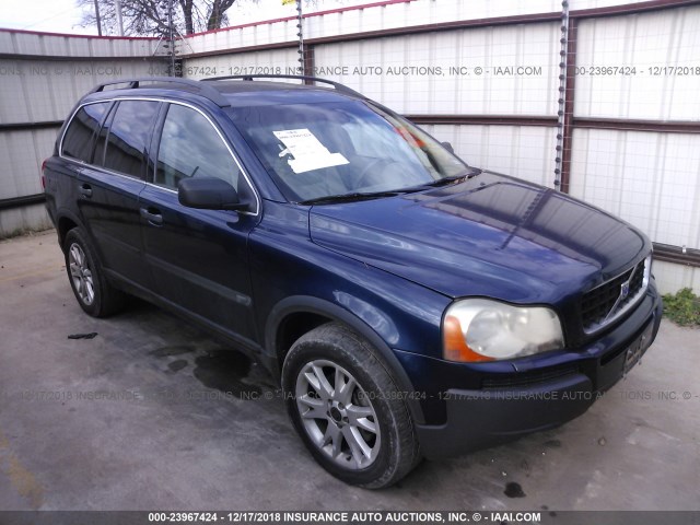 YV1CY59H141114434 - 2004 VOLVO XC90 BLUE photo 1