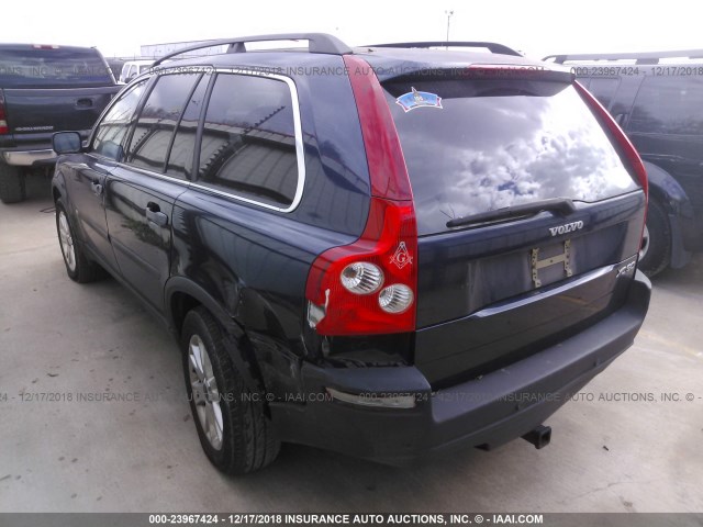 YV1CY59H141114434 - 2004 VOLVO XC90 BLUE photo 3