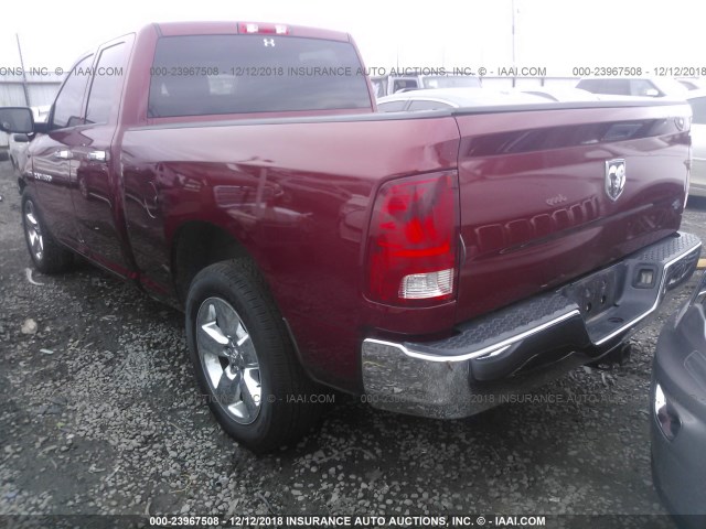 1C6RD6FT8CS330050 - 2012 DODGE RAM 1500 ST MAROON photo 3