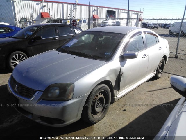 4A32B3FF2AE018520 - 2010 MITSUBISHI GALANT ES/SE SILVER photo 2