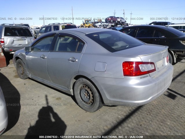 4A32B3FF2AE018520 - 2010 MITSUBISHI GALANT ES/SE SILVER photo 3