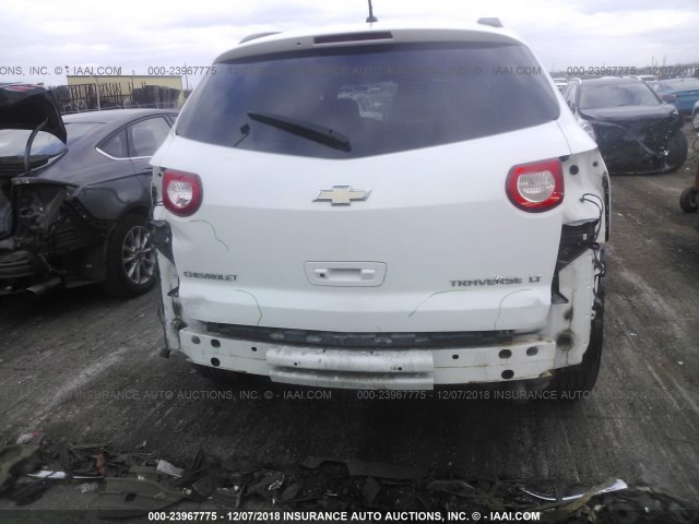 1GNER23D49S168142 - 2009 CHEVROLET TRAVERSE LT WHITE photo 6