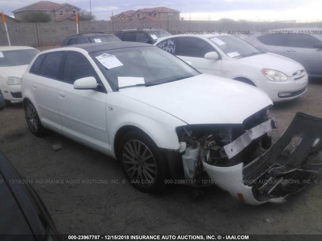 WAUMF98P06A073973 - 2006 AUDI A3 2.0 SPORT WHITE photo 1