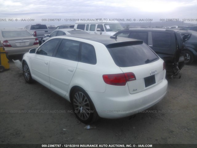 WAUMF98P06A073973 - 2006 AUDI A3 2.0 SPORT WHITE photo 3