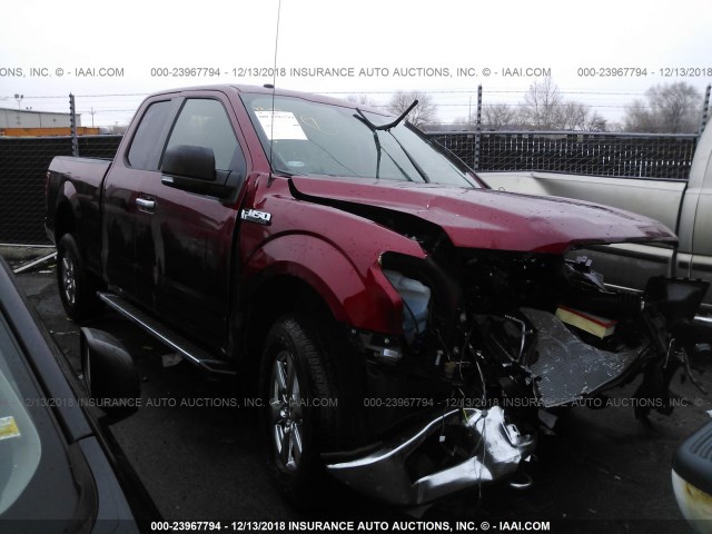 1FTFX1E57JKD05727 - 2018 FORD F150 SUPER CAB RED photo 1