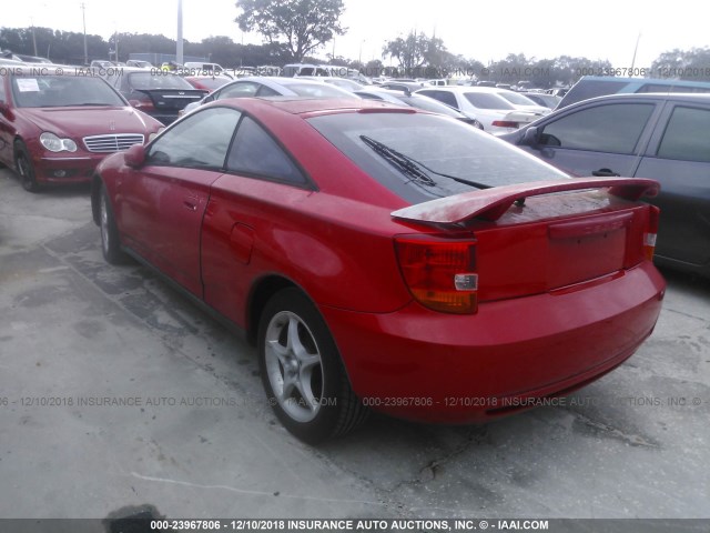 JTDDY32TXY0011912 - 2000 TOYOTA CELICA GT-S RED photo 3