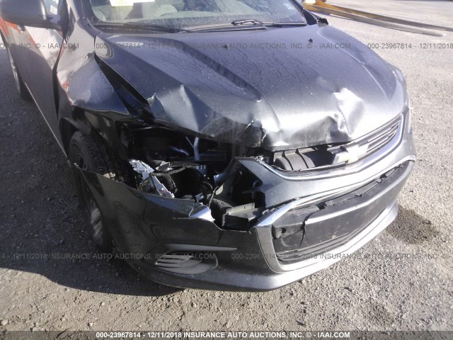 1G1JA5SG5H4111309 - 2017 CHEVROLET SONIC LS 灰色 照片 6