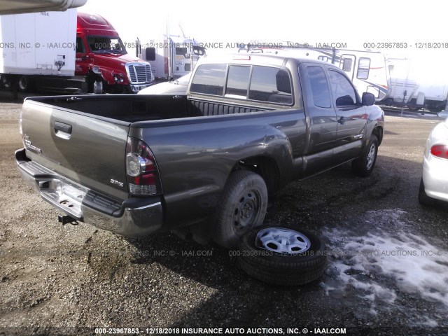 5TETX22N59Z597463 - 2009 TOYOTA TACOMA ACCESS CAB ყავისფერი ფოტო 4