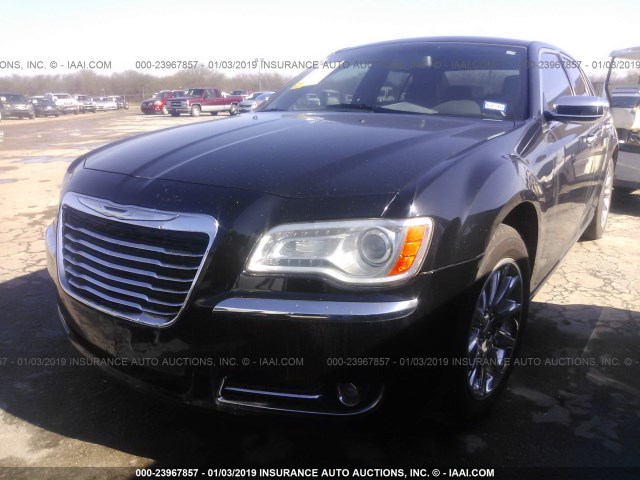 2C3CA5CG4BH594367 - 2011 CHRYSLER 300 LIMITED BLACK photo 2