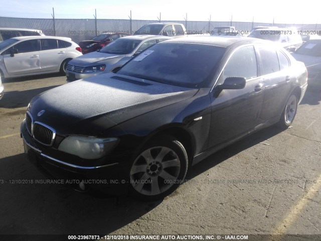 WBAHL83506DT02273 - 2006 BMW 750 I BLACK photo 2