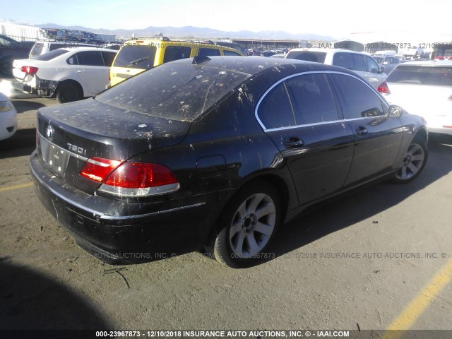 WBAHL83506DT02273 - 2006 BMW 750 I BLACK photo 4