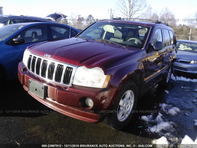 1J8GR48K57C539913 - 2007 JEEP GRAND CHEROKEE LAREDO/COLUMBIA/FREEDOM 红色 照片 2