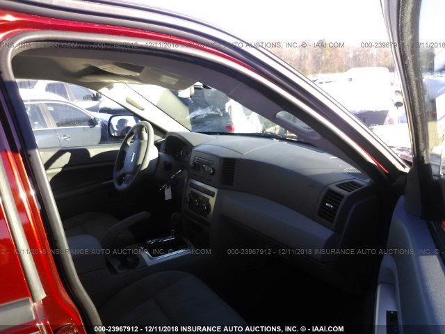 1J8GR48K57C539913 - 2007 JEEP GRAND CHEROKEE LAREDO/COLUMBIA/FREEDOM 红色 照片 5
