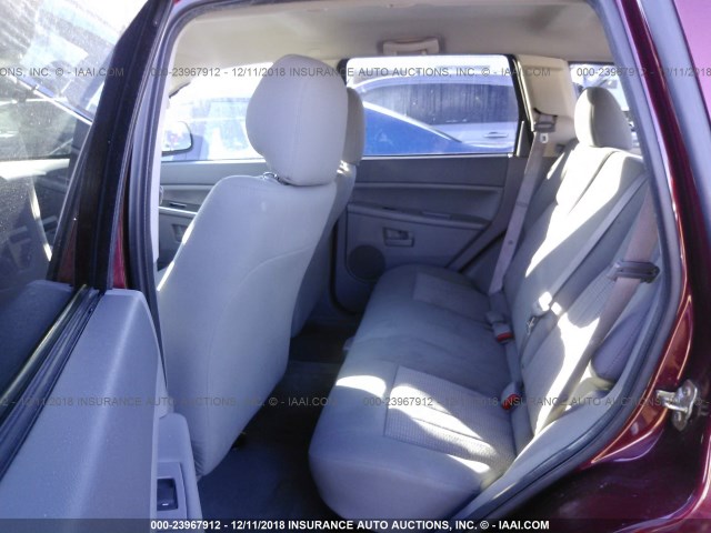 1J8GR48K57C539913 - 2007 JEEP GRAND CHEROKEE LAREDO/COLUMBIA/FREEDOM 红色 照片 8