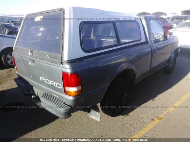 1FTCR10A7RUC96903 - 1994 FORD RANGER BLUE photo 4