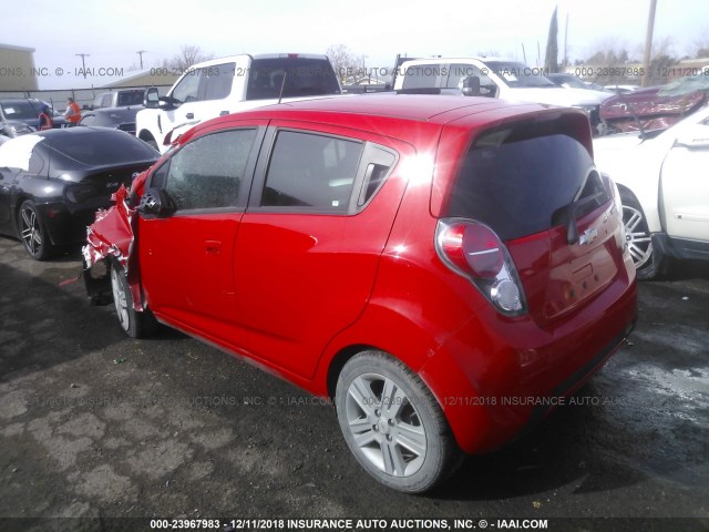 KL8CB6S93FC806517 - 2015 CHEVROLET SPARK LS RED photo 3