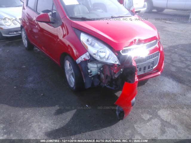 KL8CB6S93FC806517 - 2015 CHEVROLET SPARK LS RED photo 6