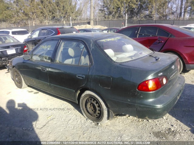 2T1BR18E02C547203 - 2002 TOYOTA COROLLA CE/LE/S GREEN photo 3