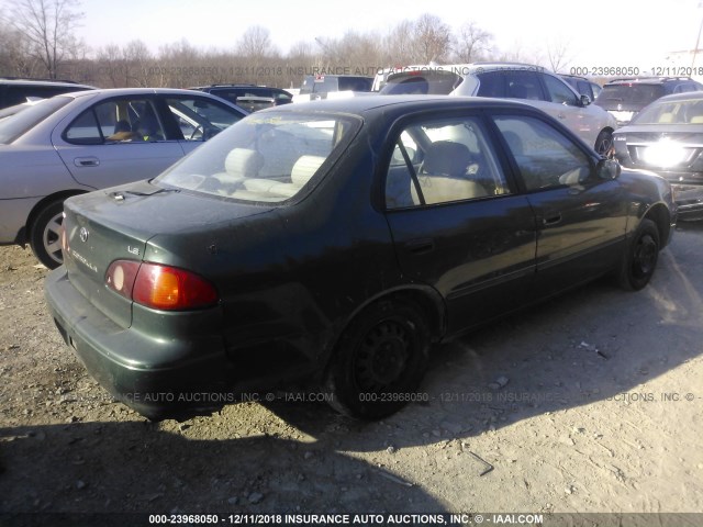 2T1BR18E02C547203 - 2002 TOYOTA COROLLA CE/LE/S GREEN photo 4