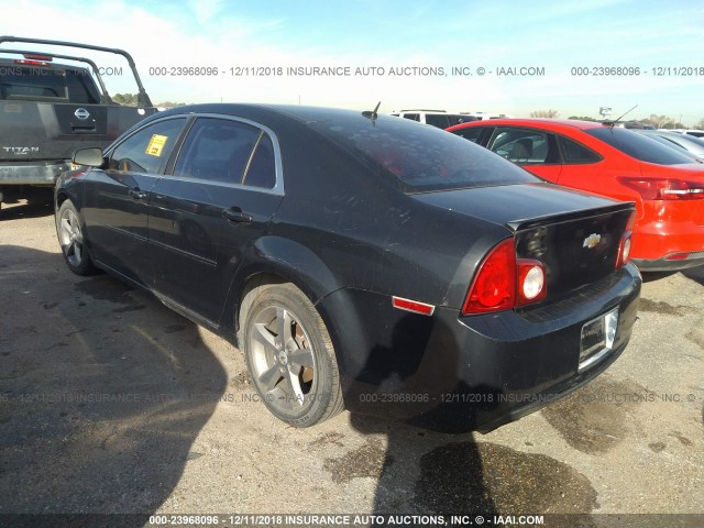 1G1ZC5E19BF103259 - 2011 CHEVROLET MALIBU 1LT 黑色 照片 3