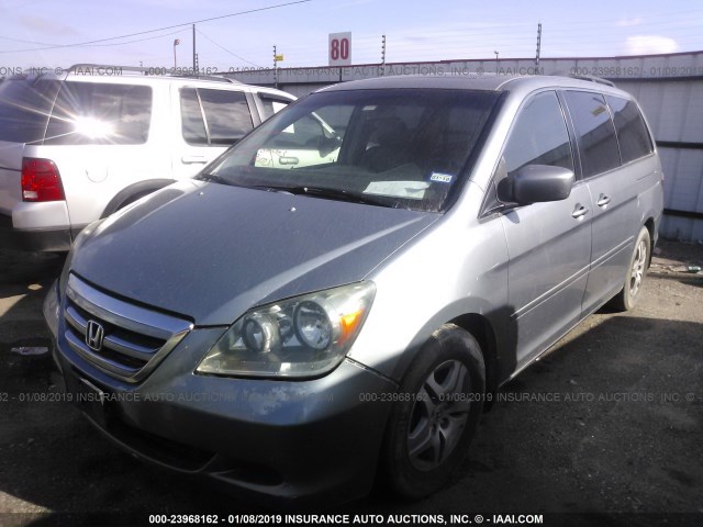 5FNRL38766B069139 - 2006 HONDA ODYSSEY EXL GRAY photo 2