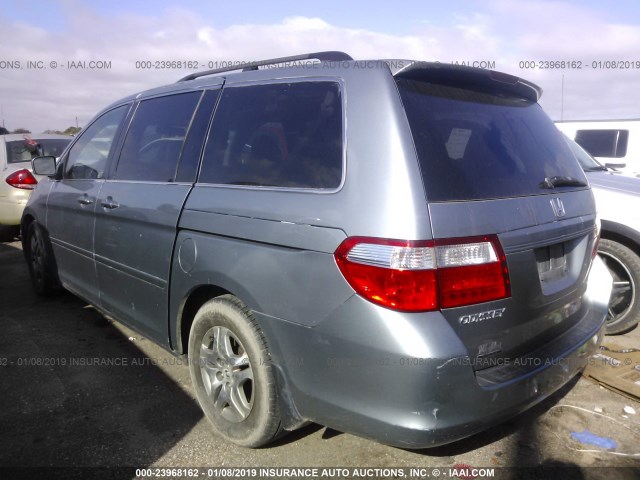 5FNRL38766B069139 - 2006 HONDA ODYSSEY EXL GRAY photo 3