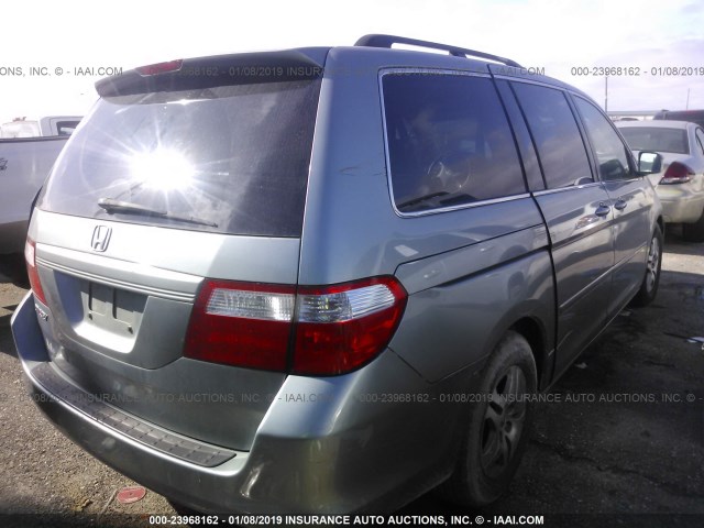 5FNRL38766B069139 - 2006 HONDA ODYSSEY EXL GRAY photo 4