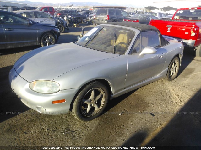 JM1NB3534X0123136 - 1999 MAZDA MX-5 MIATA SILVER photo 2