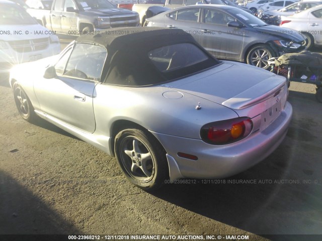 JM1NB3534X0123136 - 1999 MAZDA MX-5 MIATA SILVER photo 3