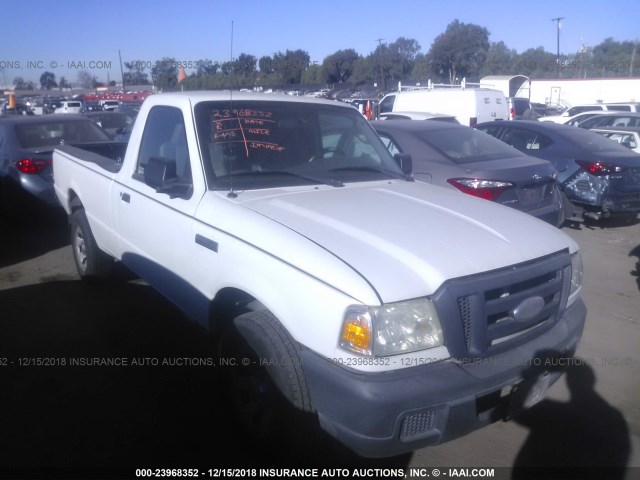 1FTYR10U37PA99061 - 2007 FORD RANGER WHITE photo 1