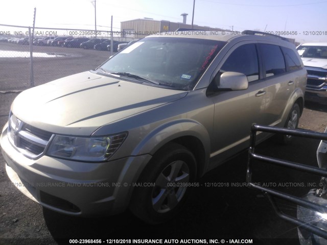 3D4PG5FV5AT164085 - 2010 DODGE JOURNEY SXT GOLD photo 2