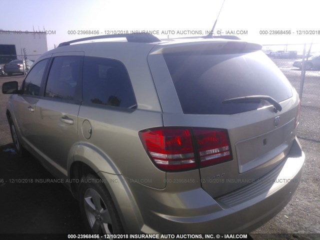 3D4PG5FV5AT164085 - 2010 DODGE JOURNEY SXT GOLD photo 3