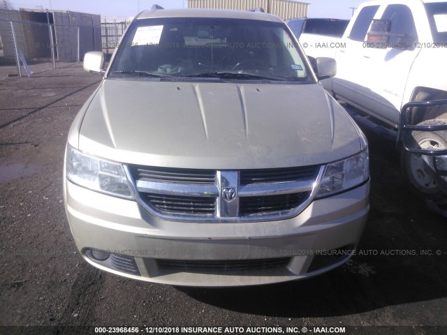 3D4PG5FV5AT164085 - 2010 DODGE JOURNEY SXT GOLD photo 6