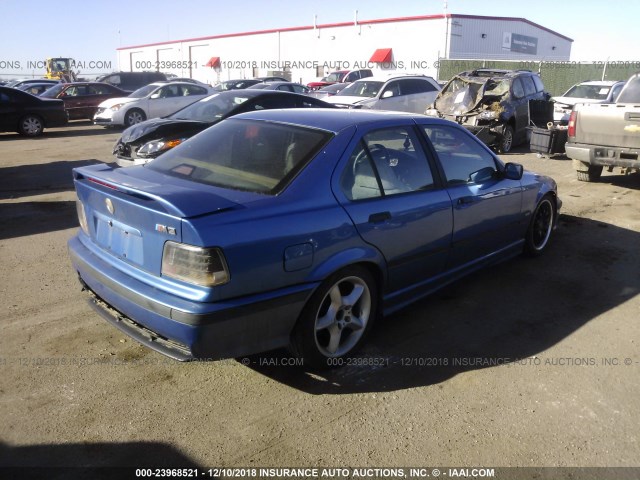 WBSCD0324VEE10191 - 1997 BMW M3 AUTOMATIC BLUE photo 4