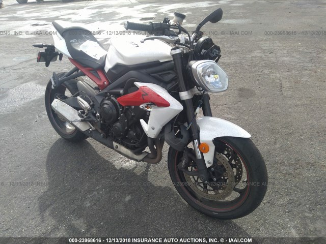 SMTL03NE5ET652364 - 2014 TRIUMPH MOTORCYCLE STREET TRIPLE R WHITE photo 1
