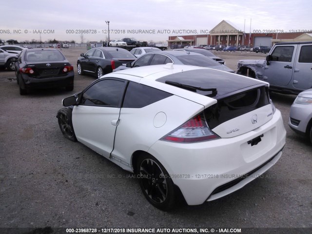 JHMZF1D42FS000392 - 2015 HONDA CR-Z WHITE photo 3