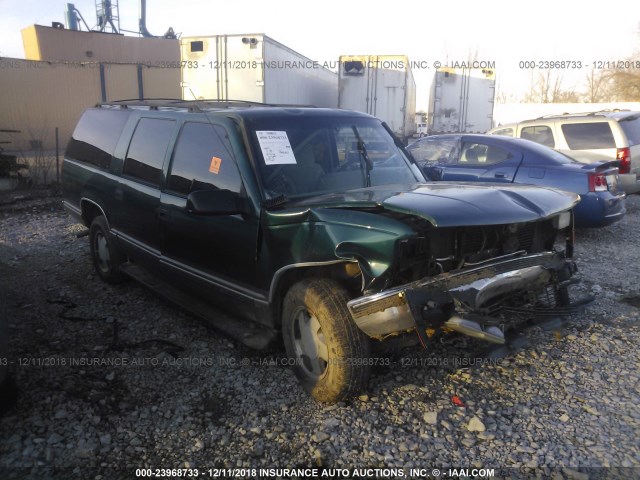 1GKFK16RXTJ751626 - 1996 GMC SUBURBAN K1500 GREEN photo 1