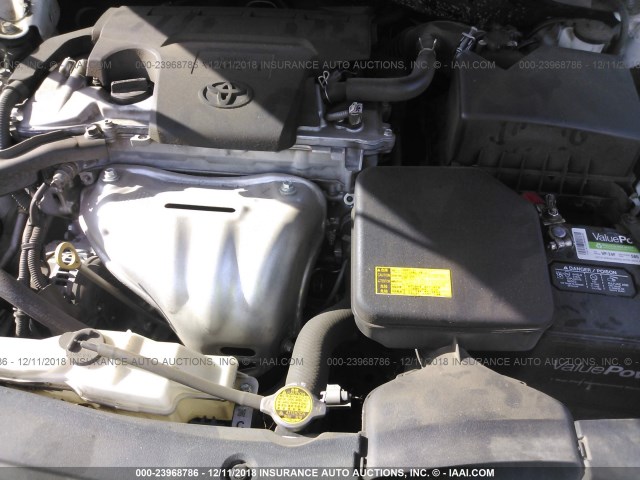 4T4BF1FKXCR258269 - 2012 TOYOTA CAMRY SE/LE/XLE 白色 照片 10