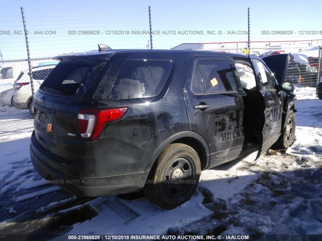 1FM5K8AR3JGA83486 - 2018 FORD EXPLORER POLICE INTERCEPTOR BLACK photo 4