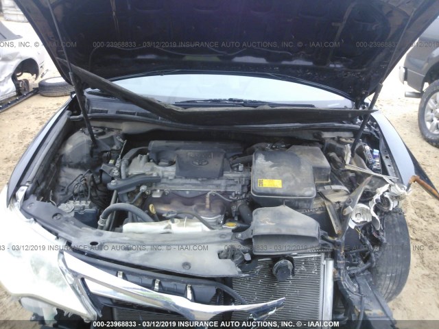4T1BF1FK3DU260277 - 2013 TOYOTA CAMRY L/SE/LE/XLE BLACK photo 10