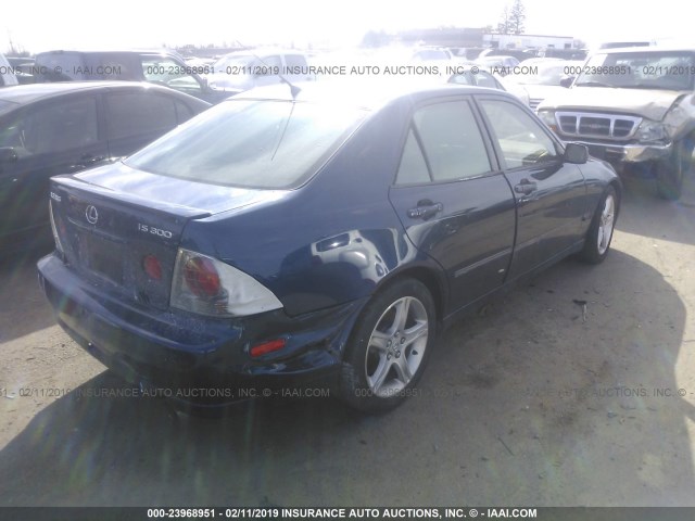 JTHBD192440092774 - 2004 LEXUS IS 300 BLUE photo 6