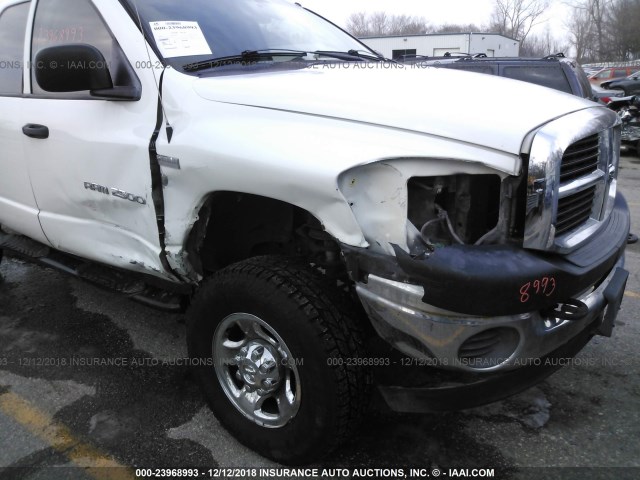 1D7KS28DX6J185351 - 2006 DODGE RAM 2500 ST/SLT WHITE photo 6