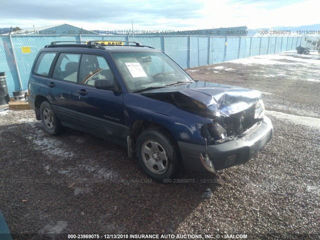 JF1SF63551H755560 - 2001 SUBARU FORESTER L BLUE photo 1