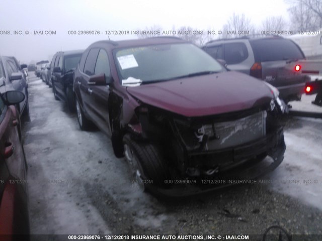 1GNKRGKD4HJ264732 - 2017 CHEVROLET TRAVERSE LT MAROON photo 1